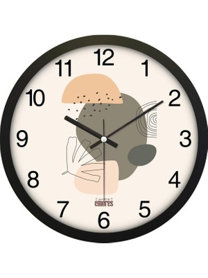 Savlar Store 30 cm Gerçek Cam Sessiz Mekanizma Duvar Saati