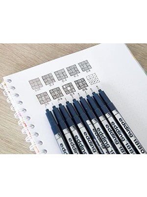 Savlar Store 1880 Teknik Çizim Kalemi - Siyah - 10 Kalem - 0,2 mm Çizgi Genişliği