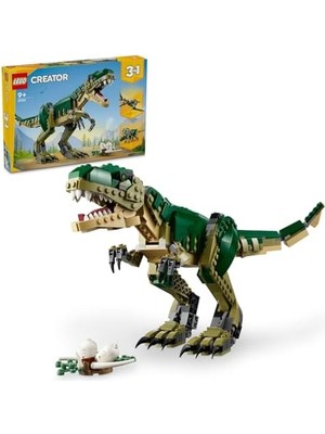 Savlar Store 3’ü 1 Arada T. Rex 31151 – 9 Yaş ve Üzeri Dinozor Tutkunları Için Triceratops ve Pterodactyl Modelleriyle Yaratıcı Oyuncak Yapım Seti, Çocuklar Için Hediye Fikri (626 Parça)