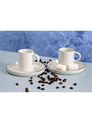 Savlar Store Chopin Platin Kahve Takımı 4 Parça