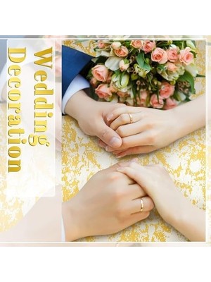 Savlar Store Masa Örtüsü, Metalik File Masa Şeridi, 29CMX150CM Parlak Ince File Masa Rulosu, Altın Renk Masa Örtüsü, Doğum Günü Partisi Düğün Toplantıları Için Masa Dekorasyonu