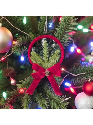 Savlar Store Yılbaşı Süsü Kadife Halka 15X26CM AST7307