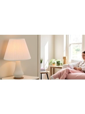 Savlar Store Aspen 33055, Mantar Pileli Kırık Beyaz Örümcek Gölge, 17,78 cm Üst x 33,02 cm Alt x 25,4 cm Eğik