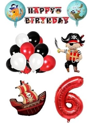 Savlar Store 6 Yaş Temalı Doğum Günü Parti Kutlama Seti