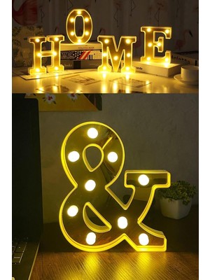 Savlar Store Patladı Gitti Dekoratif LED Işıklı 3D Harfler Büyük Boy Organizasyon Doğum Günü Kutlama (&)