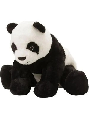 IKEA Yumuşak Peluş Panda Oyuncak Beyaz-Siyah 30 cm