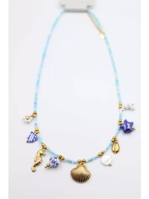 Herşey Trend Herşeytrend Charm Deniz Kolye - Turkuaz