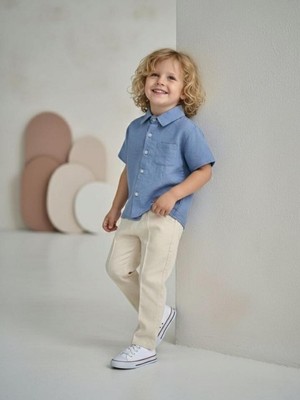 Saye Kids Erkek Çocuk Şık Keten Talkım