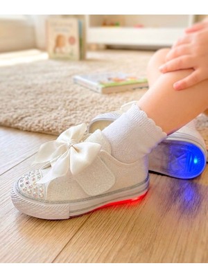 Surpie Shoes Kız Çocuk Günlük Ayakkabı, Çocuk Işıklı Ayakkabı, (22-30 Numara Aralığı Işıklıdır)