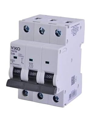 Teknocan Marketing 10VTB-3C40 Otomatik Sigorta 10KA C Tipi 3 Kutup 40A