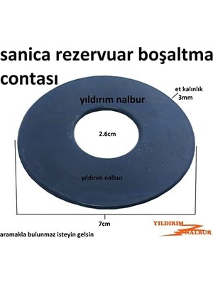 Teknocan Marketing Gömme Rezervuar 7cm Göbek Contası Boşaltma Büyük Lastik Conta Conta
