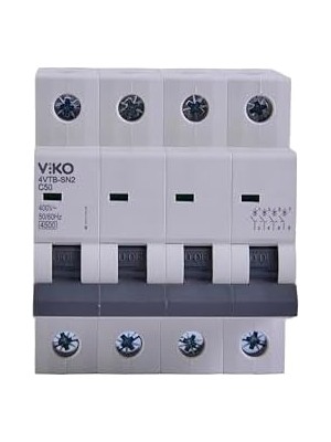 Teknocan Marketing 4VTB-4C50 Otomatik Sigorta 4,5ka C Tipi 4 Kutup 50A