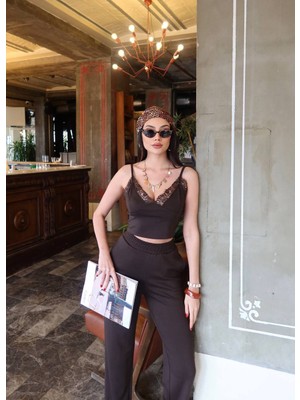 Panto Fashion Dantel Detaylı Ip Askılı Takım