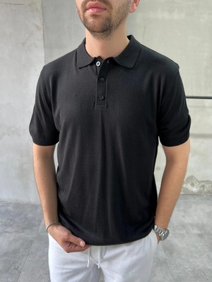 Difransel Jeans Erkek Relax Fit Düğmeli Polo Yaka Tişört