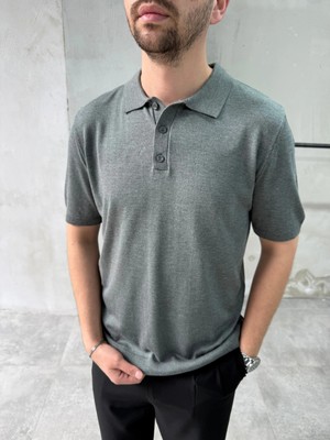 Difransel Jeans Erkek Relax Fit Düğmeli Polo Yaka Tişört