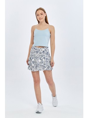 Trender Kadın Etek 6225 Sarmaşık Indigo