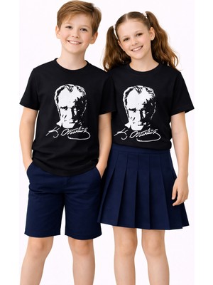 Baglan Atatürk Baskılı Çocuk Tişört BGL-ST05506