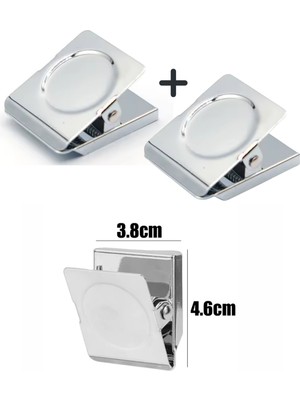 Vox Art 2 Adet Mıknatıslı Buzdolabı Magnet Fotoğraf Kağıt Evrak Tutucu Kıskaç