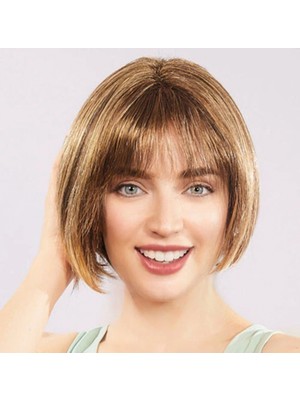 MiraLive Açık Kahverengi Küt Parti Peruk