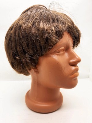 MiraLive Kahverengi Kısa Kesim Içi Astarlı Erkek Peruğu
