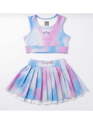 Şort Etekli Kız Çocuk Mayo Takımı