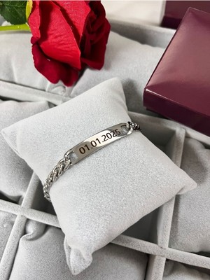C&On Design Kişiye Özel Isim Yazılı Bileklik Sevgiliye Hediye Istediğini Yazdır (1 Adet)