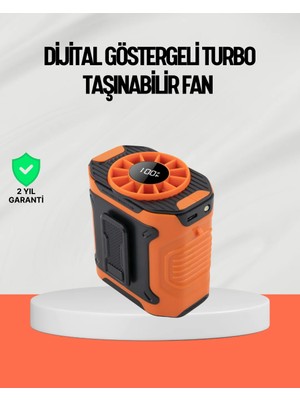 Pratico Market USB Şarjlı Güçlü Hız Ayarlı El Bel Fanı