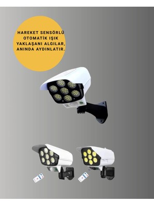 Pratico Market Kablosuz, Güneş Paneliyle Şarj Olan Dış Mekan Lambası – 8-10 Saat Aydınlatma Süresi