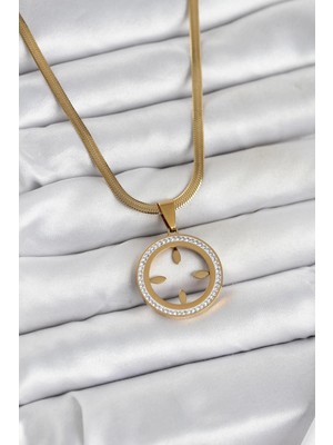 Uravas Store Çelik Italyan Zincir Model Takılabilir Kadın Kolye