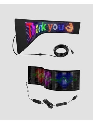 Technomark İnegöl Akıllı LED Matrix Panel – USB Bağlantılı, Kaydırmalı Yazı ve Animasyon Desteği