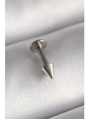 Krm 316L Çelik Gümüş Renk Çivi Model Piercing Krm
