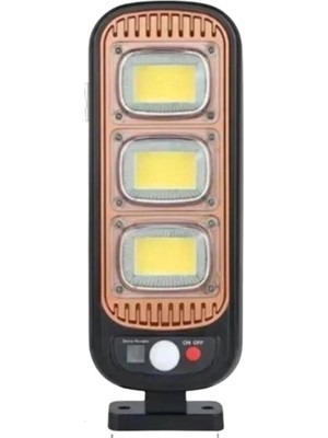 Krm Solar Panel Su Geçirmez Uzaktan Kumandalı LED Hareket Sensörü Bahçe ve Dış Mekan Lambası