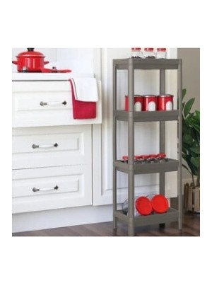 Krm Gri - Antrasit Dikdörtgen Raf Ünitesi Plastik (5047) Krm