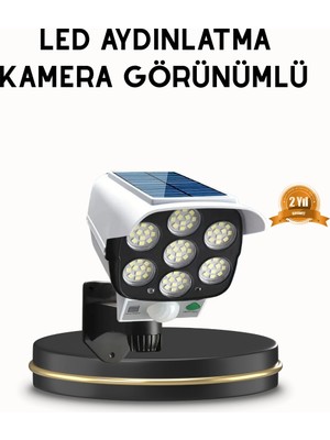 Krm Güneş Paneliyle Şarj Olan Hareket Sensörlü Dış Mekan Güvenlik Lambası Ayarlanabilir Krm