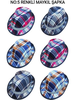 Krm No-5 Renkli Maykıl Şapka (5047) Krm
