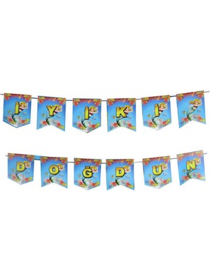 Hayaller Dükkanı Flama Deniz Kızı Iyiki Doğdun Pk:1