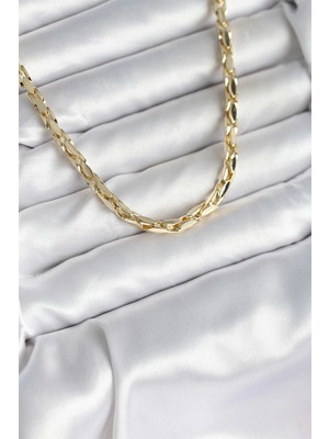 Krm Pirinç Gold Renk 60 cm Zincir Kadın Kolye Krm