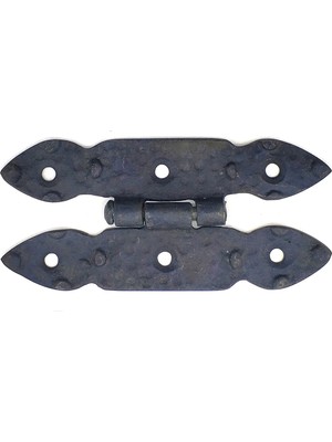 Uravas Store Antika Tarz Dekoratif Pirinç Düğmeli Menteşe - 117X57 Mm, Oksit