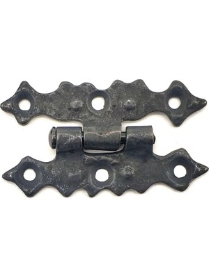 Uravas Store Antika Tarz Dekoratif Pirinç Yıldız Menteşe - 63X36 Mm, Oksit