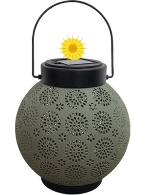 MarkEntegra Güneş Enerjili Dekoratif LED Fener / Askılı Bahçe Feneri / Bahçe Dekorasyon Feneri / GT-SL25G          [enerji Sınıfı A+++]