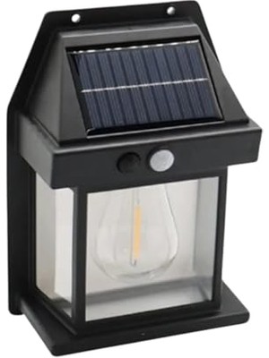 MarkEntegra Suya Dayanıklı Hareket Sensörlü Güneş Enerjili Solar LED Dış Mekan Bahçe Lambası