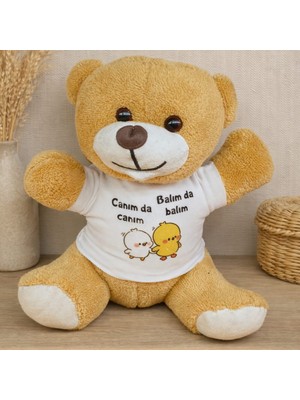 Store Mania Canım Da Canım Balım Da Balım Tişörtlü Peluş Ayıcık STRMIA-RSTTT34