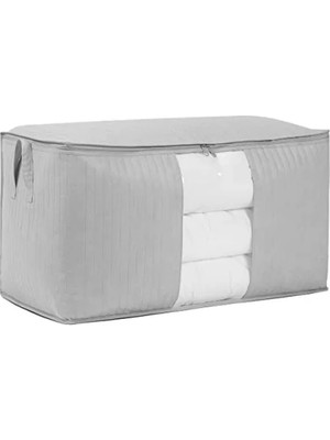 Calperia Mega Boy Gri Renk Kapitone Hurç - 75X40X40 cm