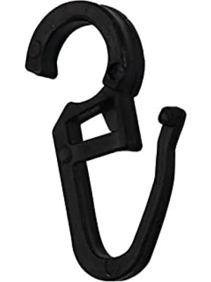 Calperia 50 Adet Siyah Rustik Perde Klipsi - Evinizi Şık Hale Getirin