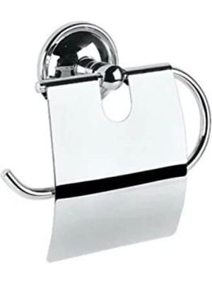 Calperia Geniş Kapaklı Metal Vidalı Tuvalet Kağıtlığı Askısı