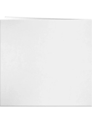 Calperia Suni Deri Kapaklı Hatıra Kitabı, 30.5X30.5 Cm, Beyaz