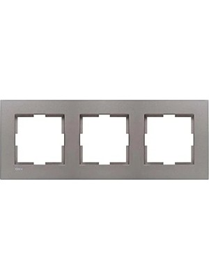 Calperia Antrasit Renk Üçlü Çerçeve