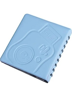 Calperia 68 Fotoğraf Kapasiteli Spiralli Polakart Albüm - Mavi