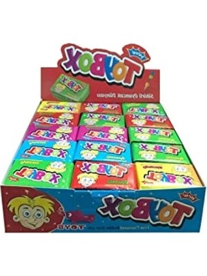 Calperia Eğlenceli Sakız Kutusu - 30 Adet, Sürpriz Oyuncak ile