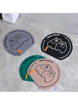 Calperia Banyo ve Mutfak Için Koku Önleyici Silikon Ped - Siyah